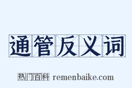通管反义词是什么意思的图片